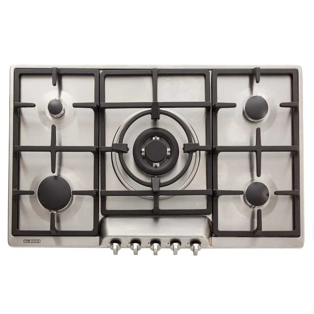 اجاق گاز رومیزی پنج شعله‌ مدل S-5907 استیل البرز