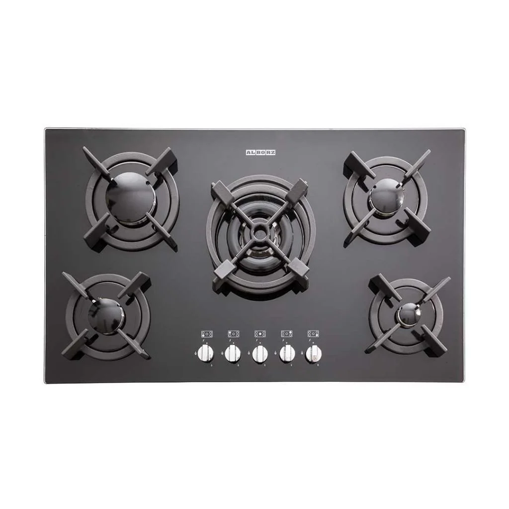 اجاق گاز رومیزی پنج شعله‌ مدل G-5904 استیل البرز