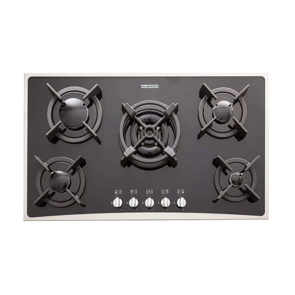 اجاق گاز رومیزی پنج شعله‌ مدل G-5904 S استیل البرز
