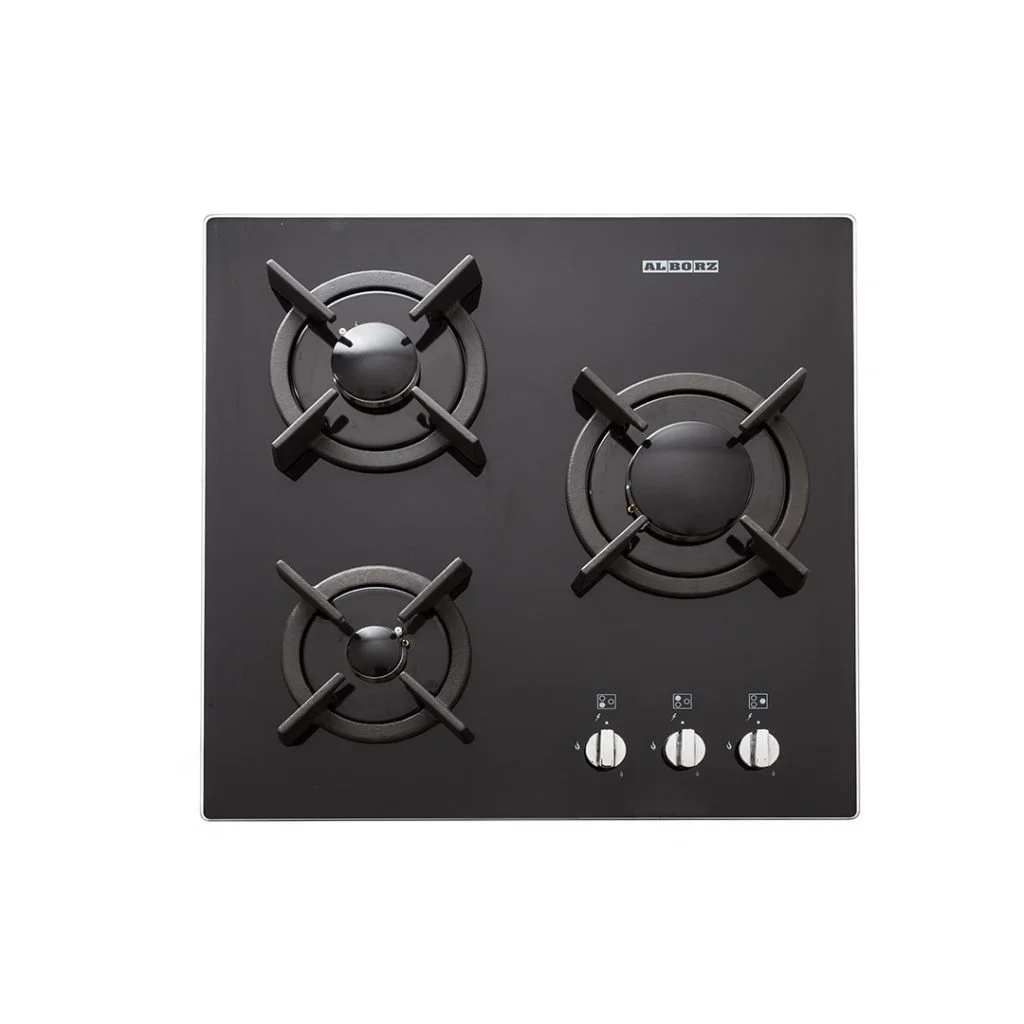 اجاق گاز رومیزی سه شعله‌ مدل G-3501 استیل البرز