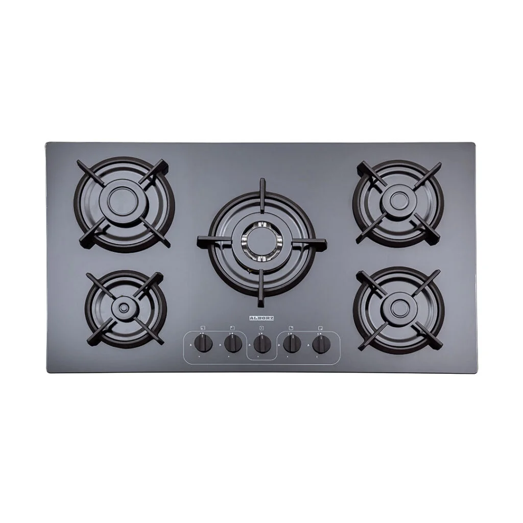 اجاق گاز رومیزی پنج شعله مدل G-5968 i استیل البرز
