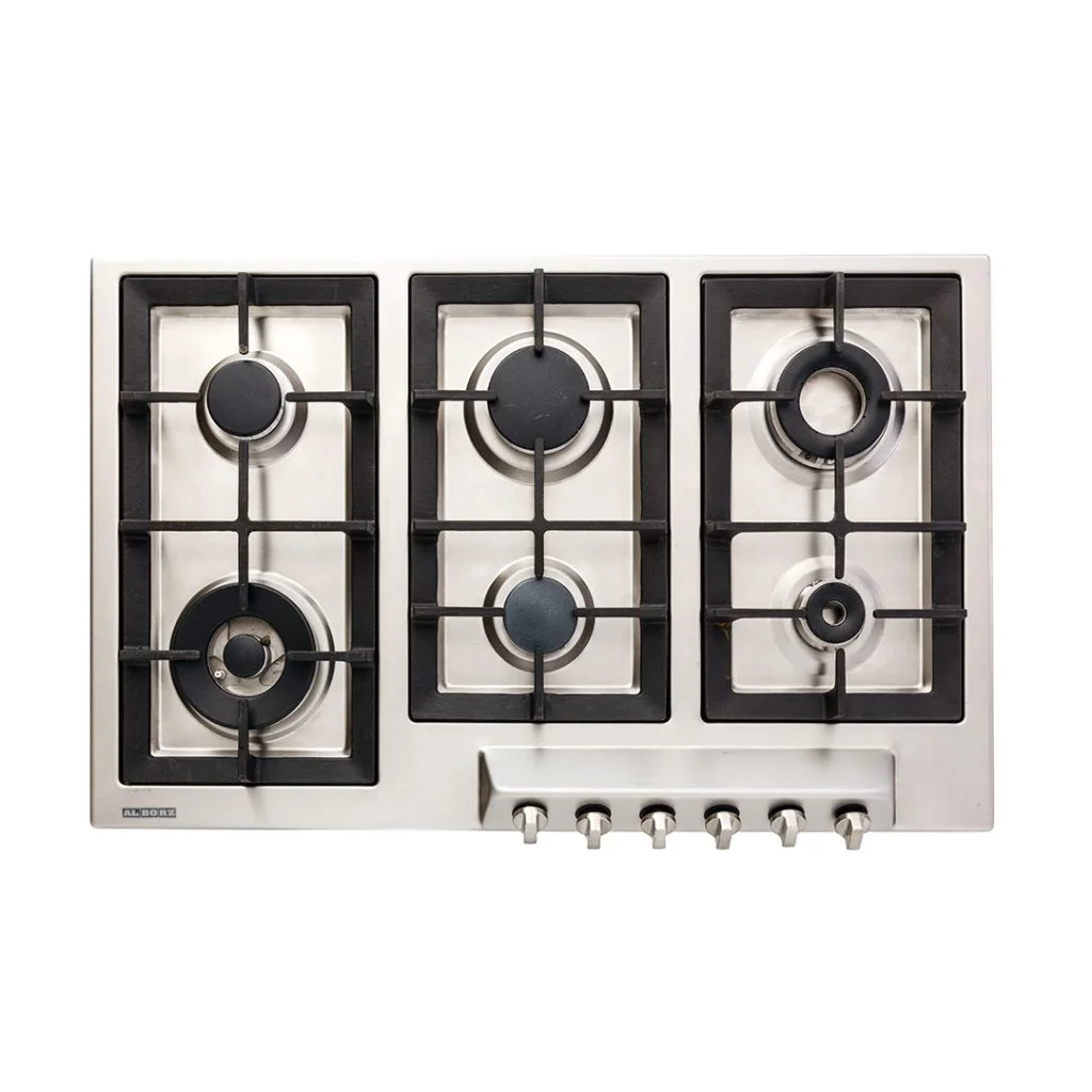 اجاق گاز رومیزی شش شعله‌ مدل S-6902 استیل البرز