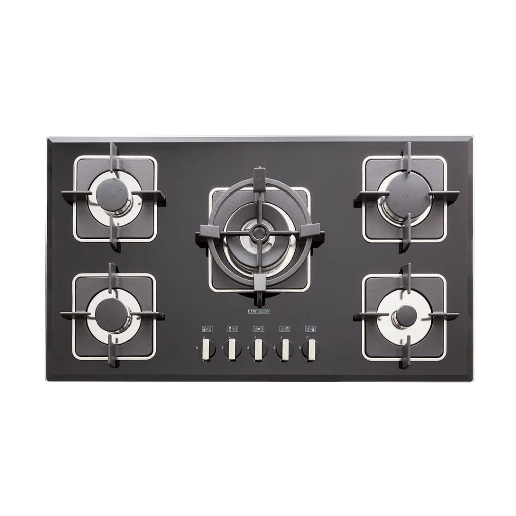 اجاق گاز رومیزی پنج شعله‌ مدل G-5910 استیل البرز