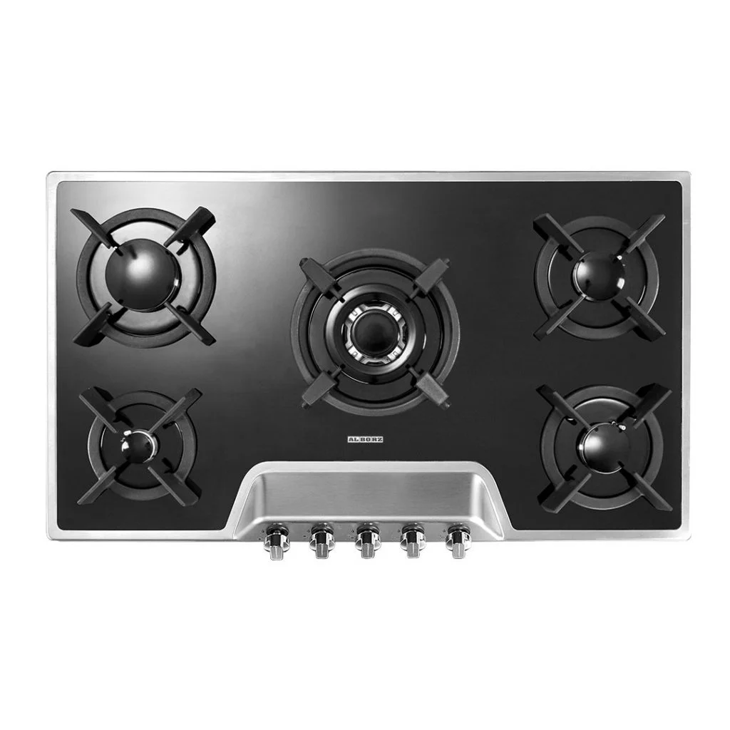 اجاق گاز رومیزی پنج شعله‌ مدل G-5901 S استیل البرز