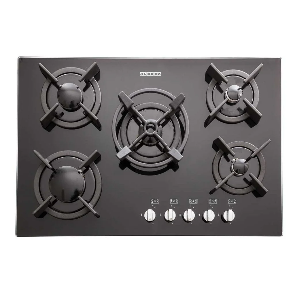 اجاق گاز رومیزی پنج شعله‌ مدل G-5701 استیل البرز
