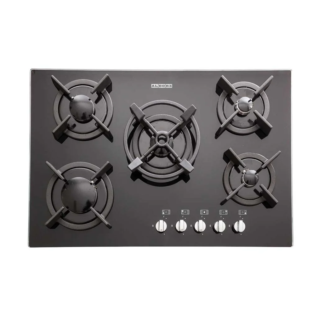 اجاق گاز رومیزی پنج شعله‌ مدل G-5703 استیل البرز