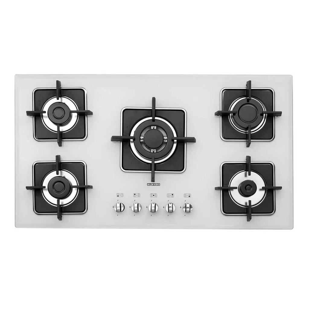 اجاق گاز رومیزی پنج شعله مدل G-5960 i w استیل البرز