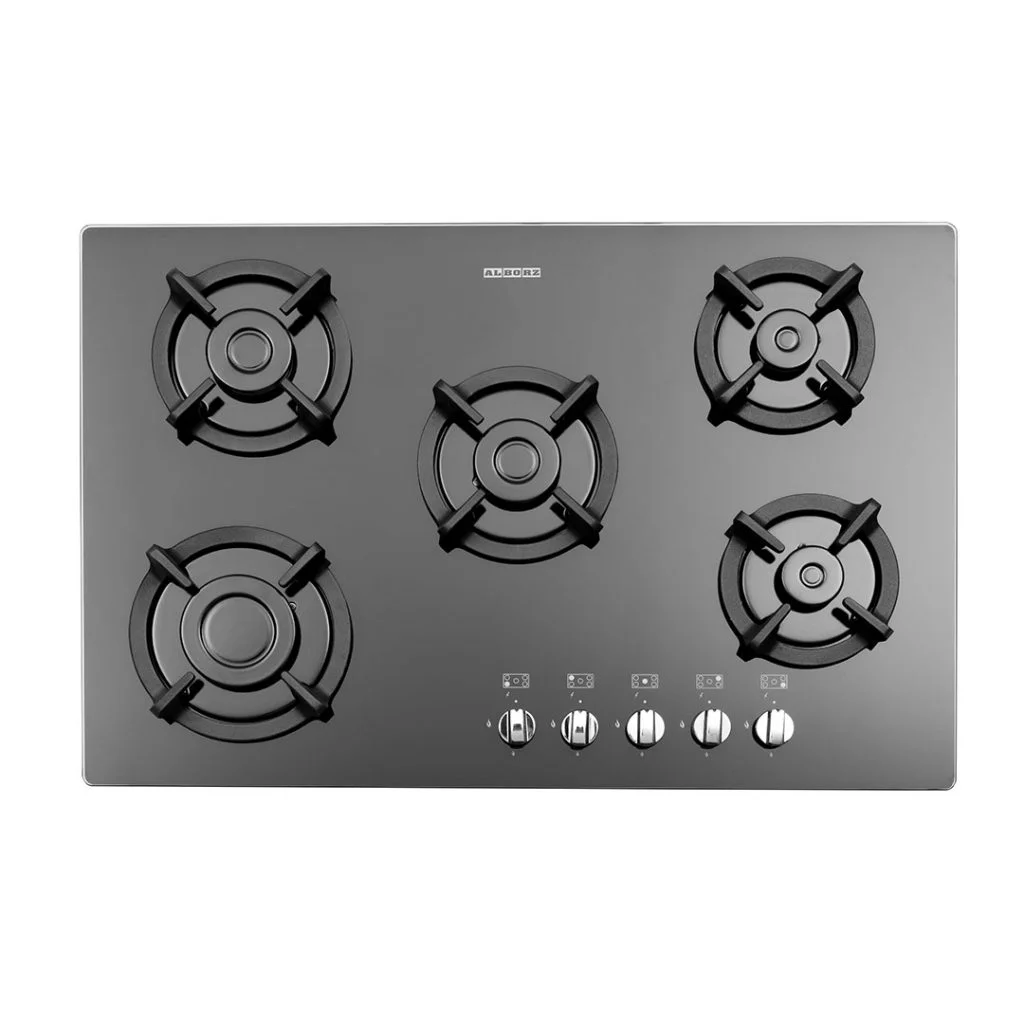 اجاق گاز رومیزی پنج شعله مدل G-5753 i استیل البرز