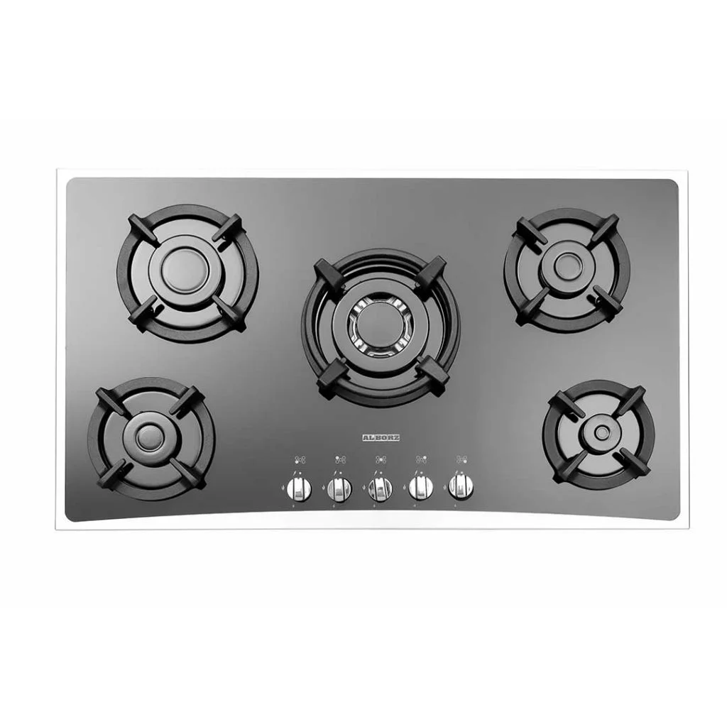 اجاق گاز رومیزی پنج شعله مدل G-5954 i s استیل البرز