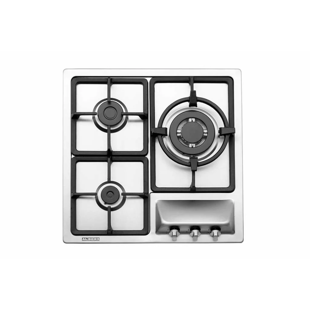 اجاق گاز رومیزی سه شعله مدل S-3551 i استیل البرز