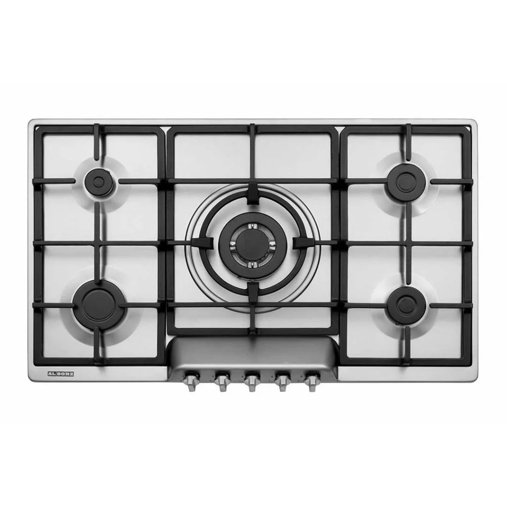 اجاق گاز رومیزی پنج شعله مدل S-5957 i استیل البرز