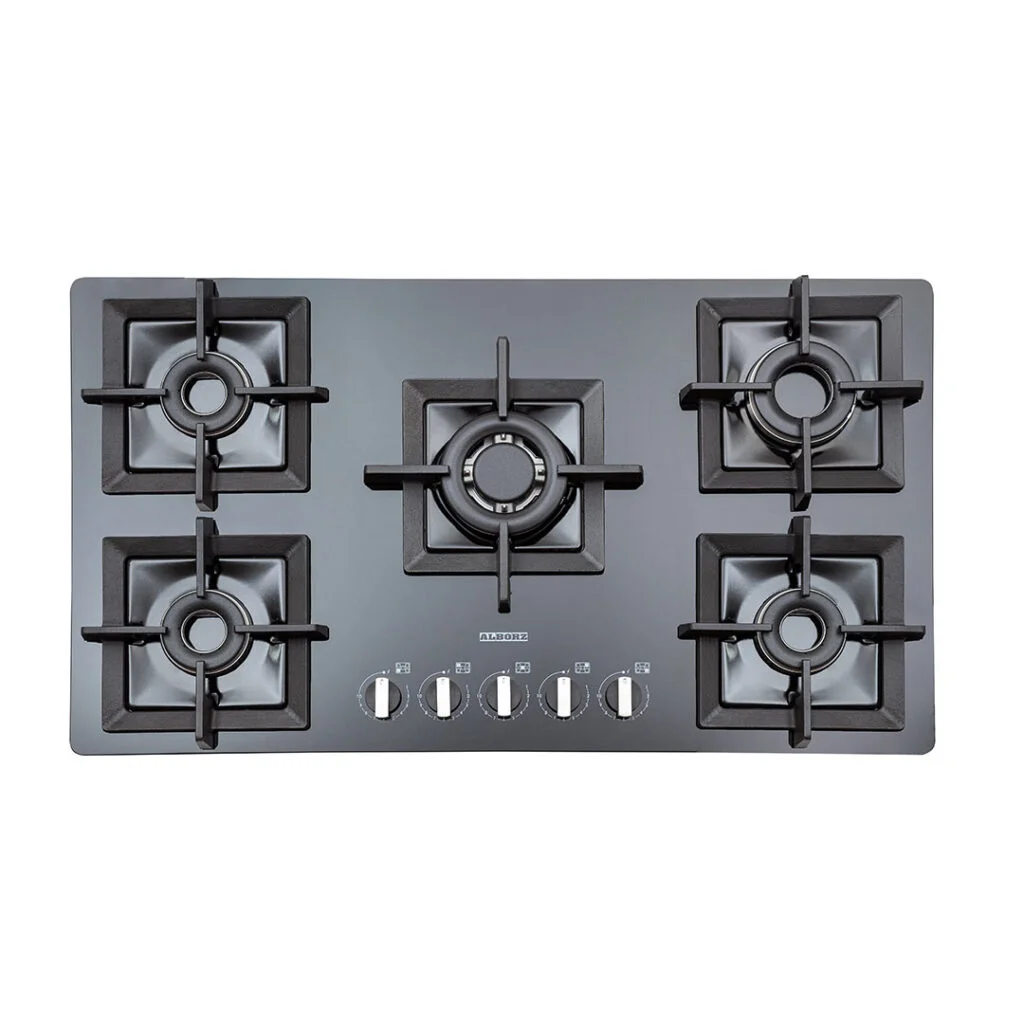 اجاق گاز رومیزی پنج شعله مدل C-5903 استیل البرز