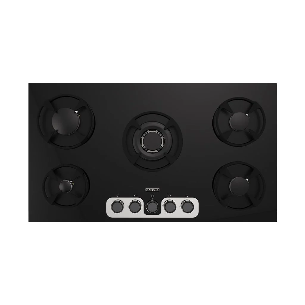 اجاق گاز رومیزی پنج شعله مدل G-5918 استیل البرز