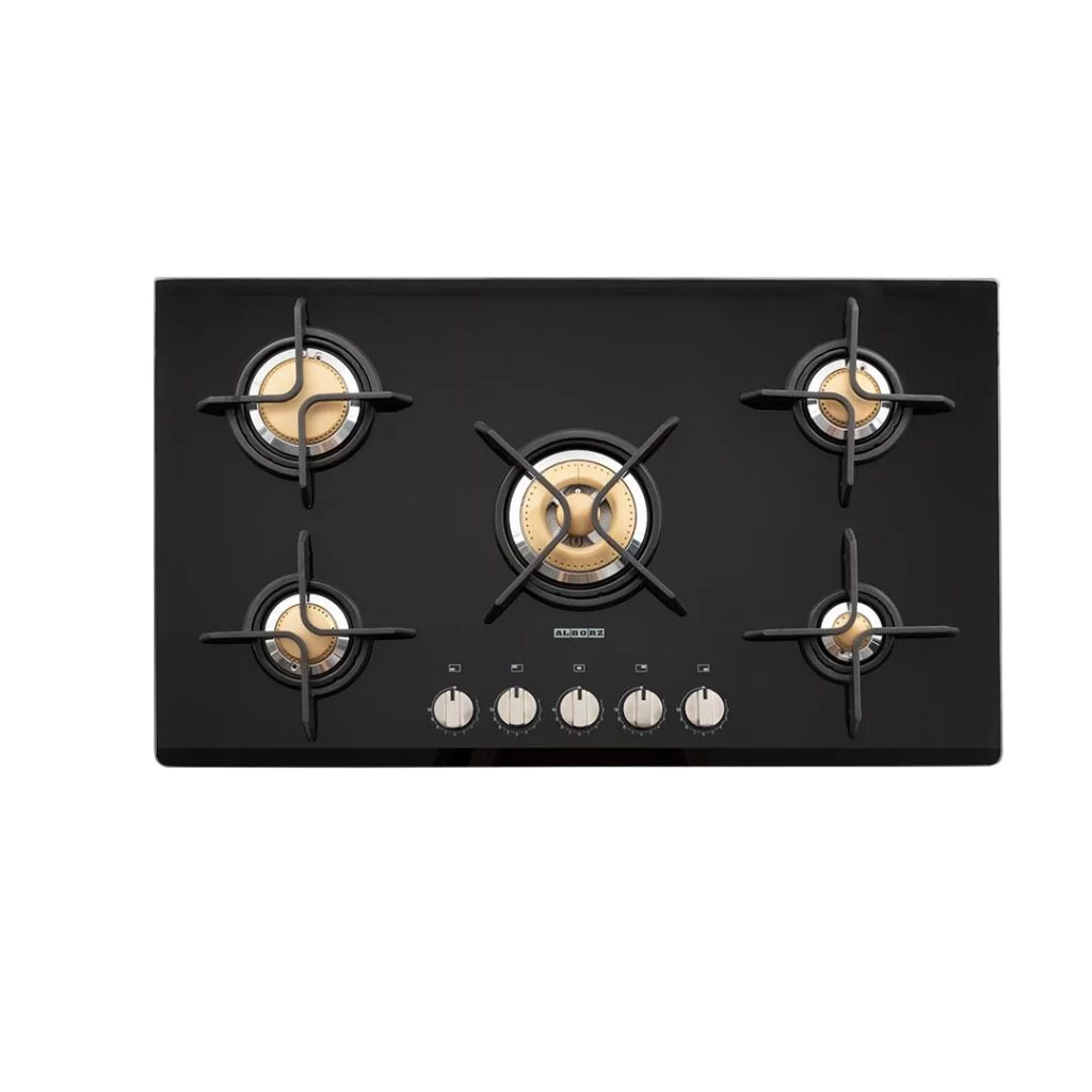 اجاق گاز رومیزی پنج شعله مدل G-5912-RED استیل البرز