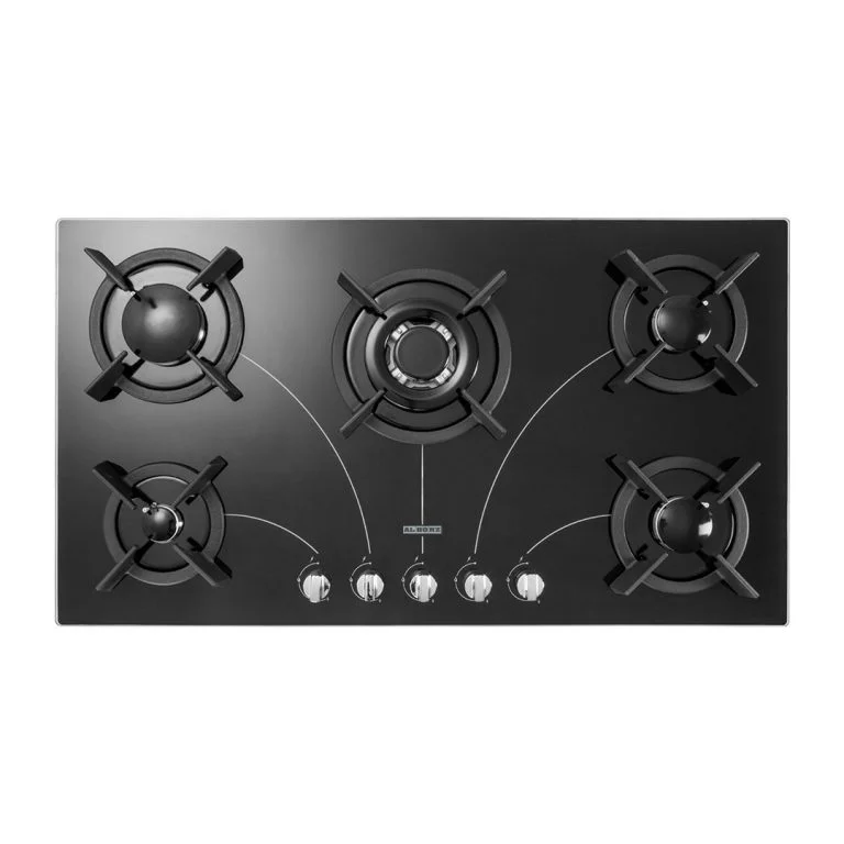 اجاق گاز رومیزی پنج شعله‌ مدل G-5908-RED استیل البرز