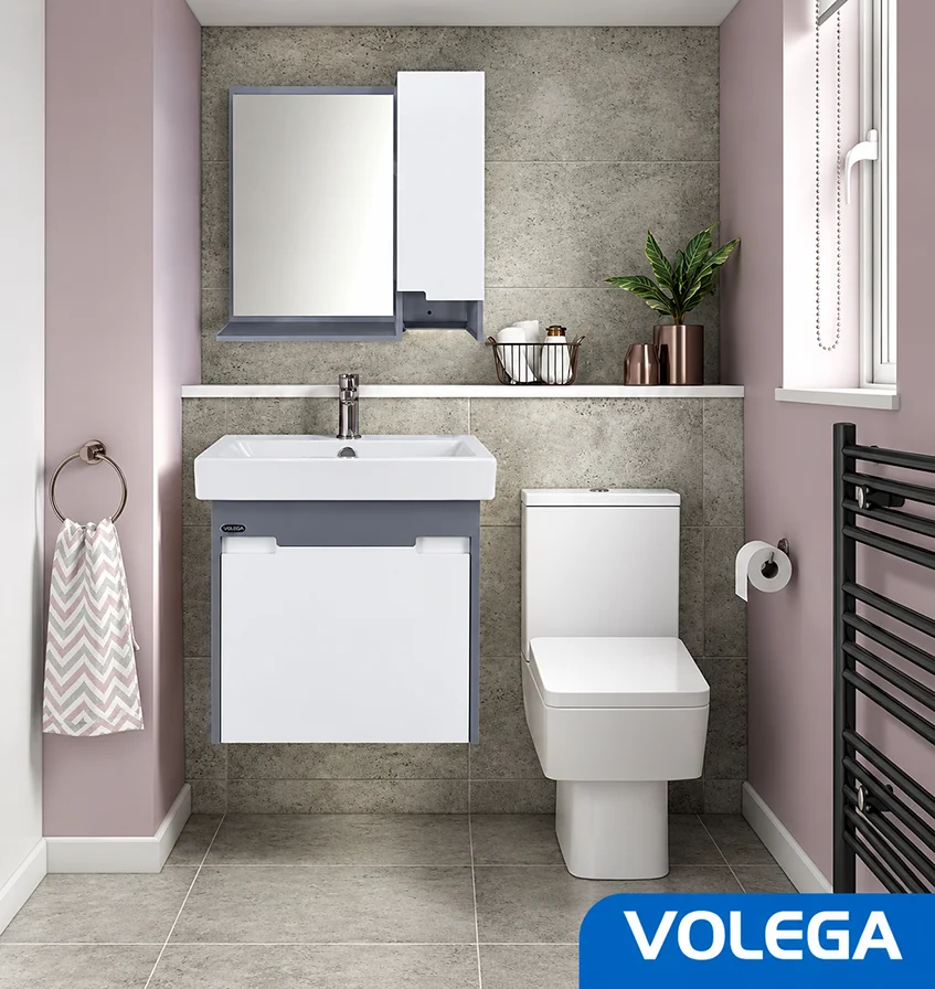 ست روشویی کابینتی ، آینه و باکس ولگا صدف 