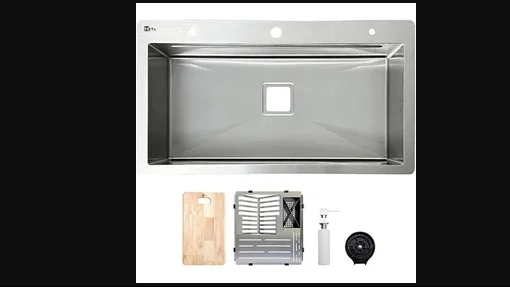 سینک ظرفشویی استیل متا مدل M77R توکار